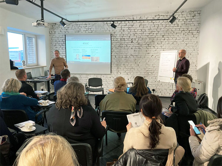 Estonia media representatives meet in Telliskivi in Tallinn