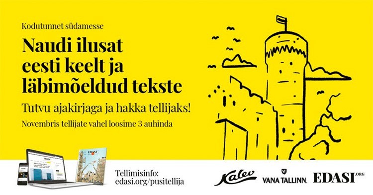 Pakkumine välismaal elavatele eestlastele: telli Edasi ja naudi ilusat eesti keelt